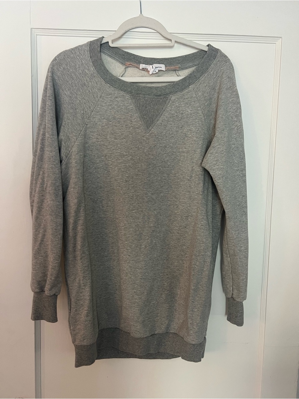 BCBGENERATION Light Gray Womens Pullover Sweatshirt Sweater Size S